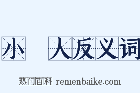 小婦人反义词是什么意思的图片